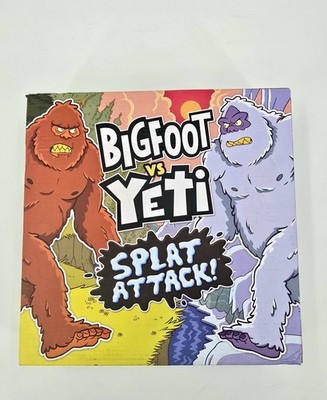 Bigfoot vs Yeti Splat Attack Catapult Launching Game for Kids & Family Open Box