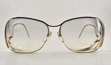 Vintage Logo Paris French Gold Tone Prescription Eyeglasses 70s 80s