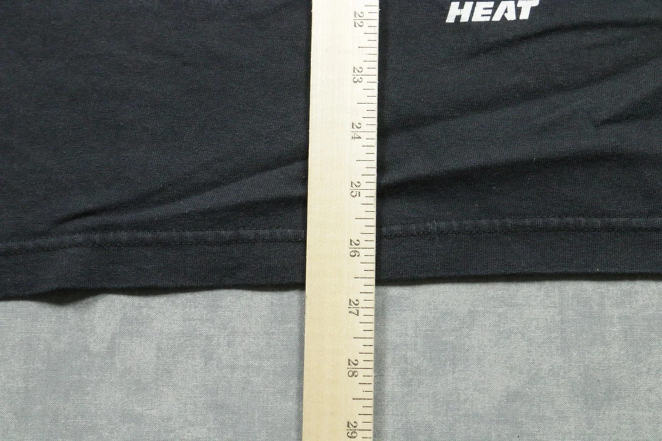 Camisa Miami Heat Para Hombre Mediana Negra NBA Baloncesto Adidas Dwyane Wade 3 Gráfico Foto 4 de 4