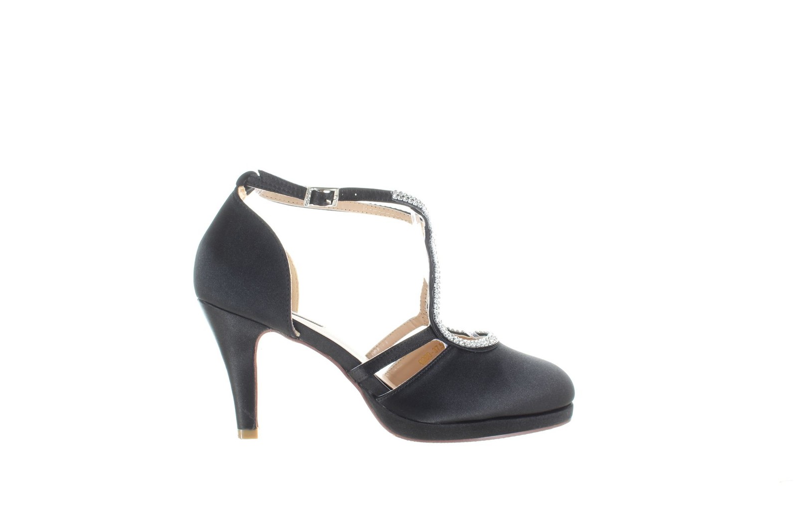 Женские туфли Erijunor на каблуках с ремешком на щиколотке черного цвета, размер 6,5