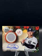 2025 Topps Holiday Jasson Dominguez Auto Relic /25 SP #PAR-JD New York Yankees