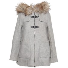 Zara Woman, Dufflecoat, Damen, Größe: S, Grau, Elasthan/Polyester #jMH