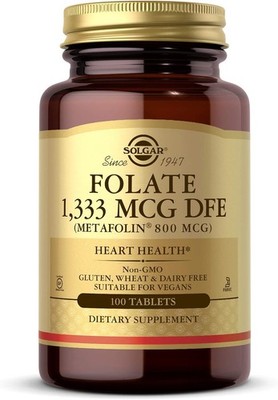 Solgar Folate 1333 mcg, 100 Tablets
