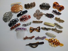 Vintage Hair Clip Pin Barrette Lot