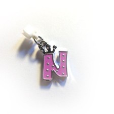 Pop Girl Ear Bud Charm: Letter N