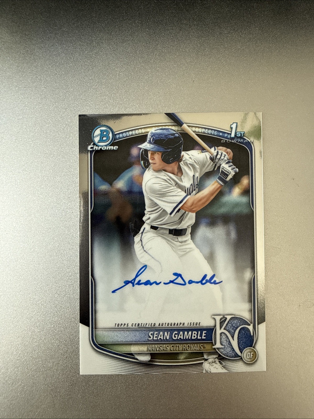2025 Bowman Draft - Chrome Prospect Autographs Sean Gamble #CPA-SG (AU, RC)