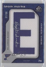 2008-09 SP Game Used Edition Team Marks 37/50 Bernie Federko #TM-BF Auto HOF 2a8