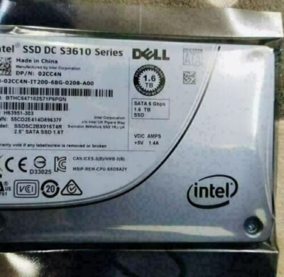 1.6TB Intel S3610 Series 1.6TB SSD DC 2.5'' SATA III (SSDSC2BX016T4R) SSD DELL