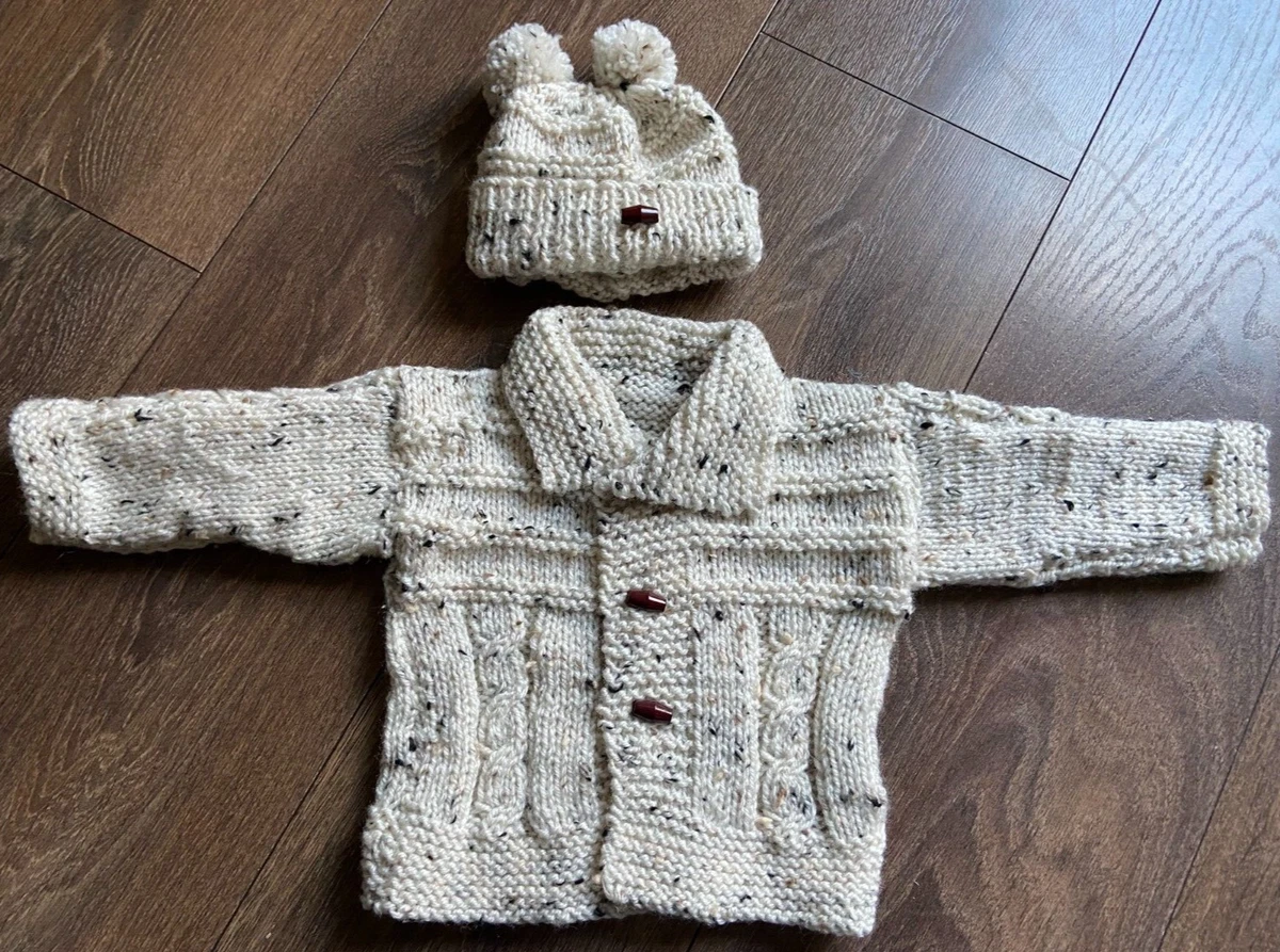 Beige outlet baby cardigan