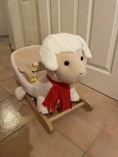 babyGO Schaukeltier Schaf Schaukelpferd Schaukelspielzeug Babyschaukel Schaukel