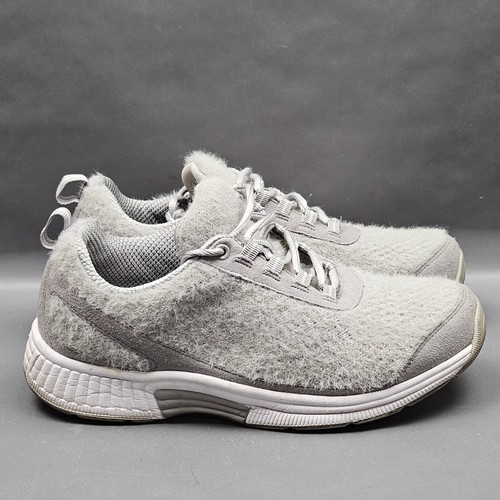 Orthofeet Coral Lana Mujer Zapatos 7.5 Ancho Gris Tejido Cómodo Tenis Ortopédicos