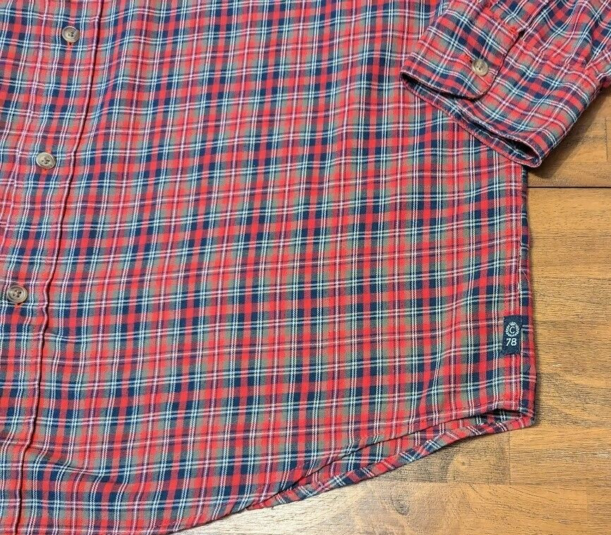 CHAPS BUTTON DOWN PLAID LIGHTWEIGHT BRUSHED COTTO… - image 6