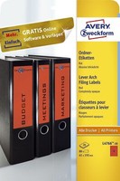 Avery Zweckform® L4766-20 L4766-20 Ordner-Etiketten - Breit/Kurz, (A4 - 20 Blatt