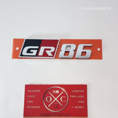 Genuine OEM 2022-2025 Toyota GR86 Rear Emblem Trunk Badge SU003