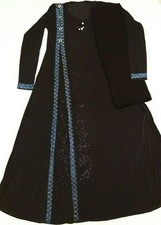 Women's Muslim Crew neck Lightweight Jersey Abaya With Hijab - FREE SHIPPING