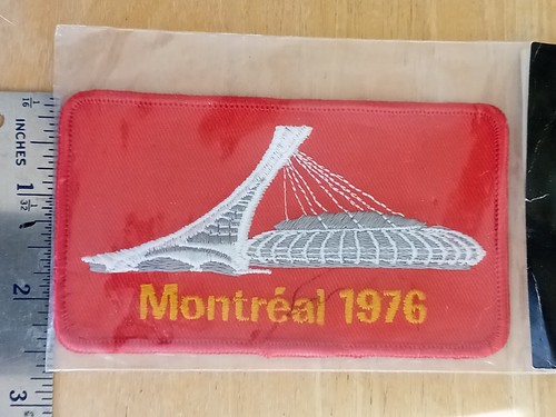 1976 Summer Olympics XX1 Montreal Stadium Games Patch MIP Vtg NOS Sealed Nice - Picture 9 of 13