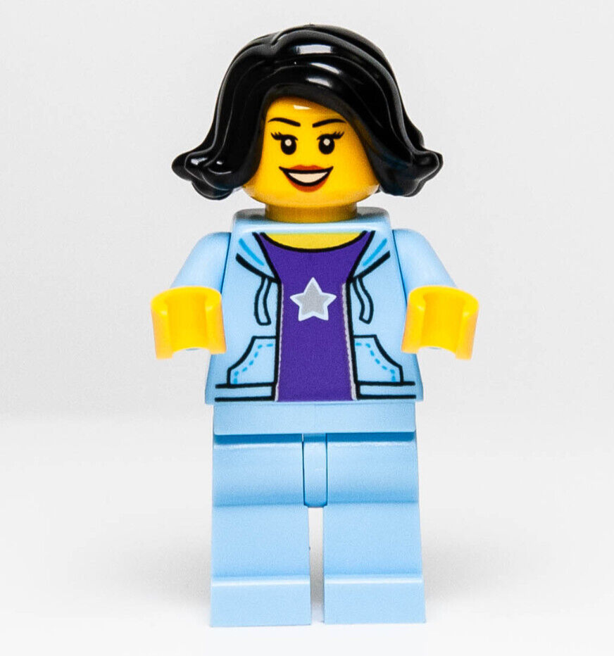 NEW LEGO Lunar New Year Minifigure Woman w/ Blue Jacket from set