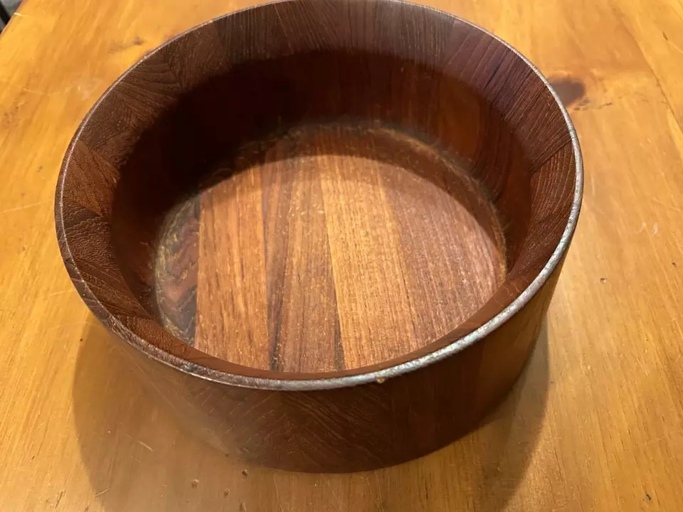 Ensaladera vintage de teca Dansk 10,5" Foto 2 de 4