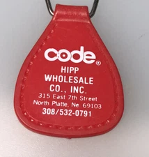 North Platte NE Hipp Wholesale Company Nebraska Advertising Keychain Key Ring