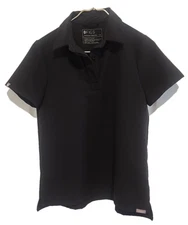 FIGS Size XS Scrub Top Black Technical Collection Short Sleeve Medical Shirt 