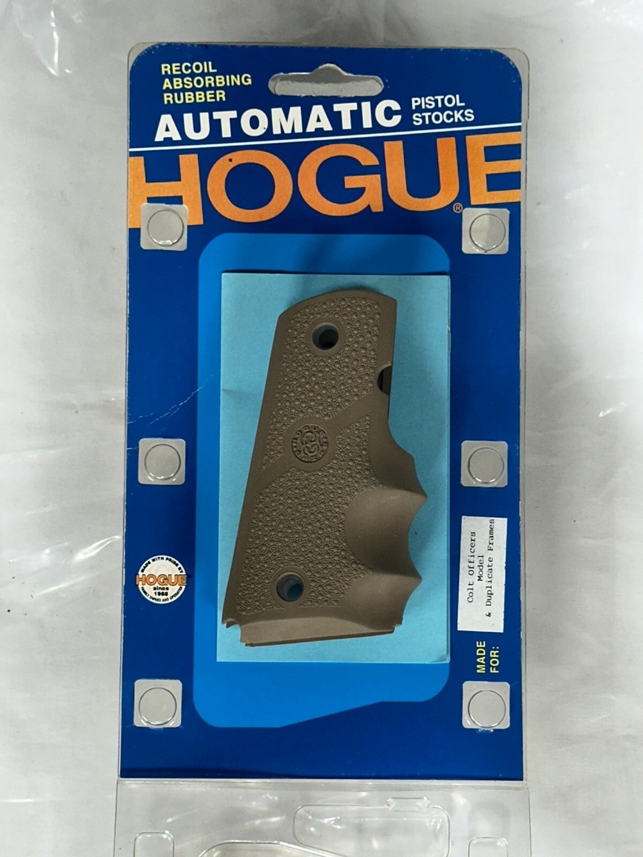 Hogue Rubber Grip For 1911 Government Model – Dark Earth, Finger Grooves, Improved Grip (Part #45003) 7 thumbnail image