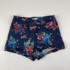 So Shorts Womens Juniors Size 7 Blue Floral