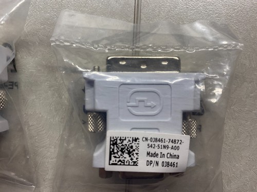 Dell DP/N 0J8461 OJ8461 Male DVI-I Single Link VGA Adapter NEW Sealed - Picture 2 of 5