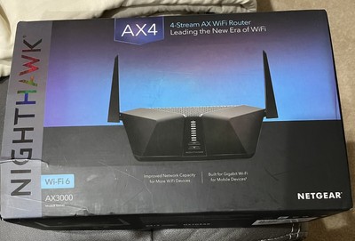 NETGEAR Nighthawk AX3000 - RAX40 Ax4 4-Stream Wi-fi 6 Router Black