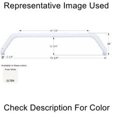 Icon 01784 RV Trailer Camper Axle Fender Skirt Tandem Sunline Polar White NEW