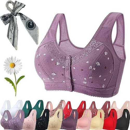 Daisy Bras for Older Women Bra - Comfortable & Convenient Front Button Seniors - Picture 28 of 30