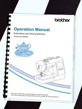 Ristampa manuale Brother SE 600 macchina da cucire ricamo computerizzata pettine rilegato