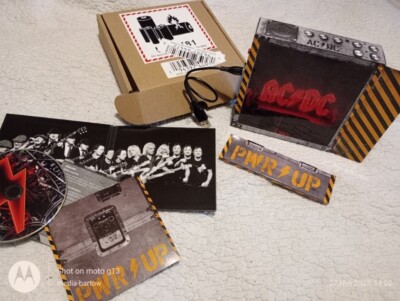 AC/DC POWER UP DELUXE CD BOX SET WITH BATTERY MUSIC LIGHTS USB PLUG IN NEW