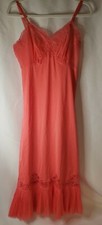 Vintage Vanity Fair Nightgown Nylon Tricot Size 36 Pink Ruffled