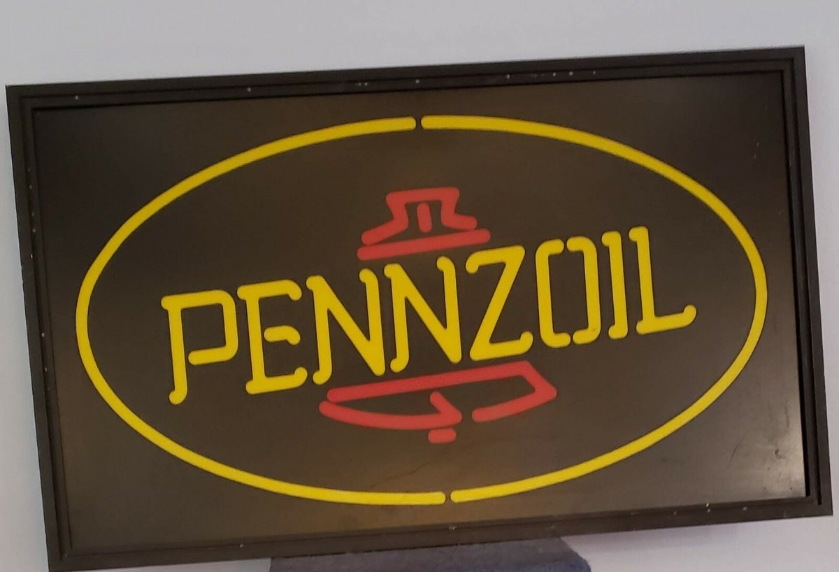 PENNZOIL ヴィンテージ電光看板 Vintage Pennzoil light, lighted sign 22 x 36 | eBay