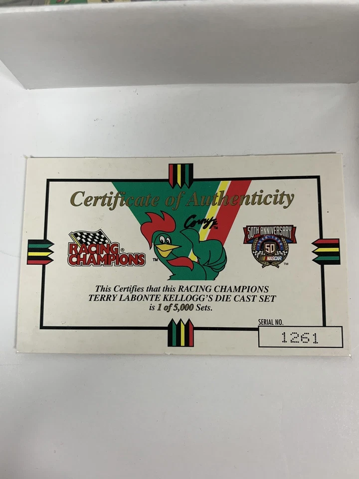Terry Labonte Kelloggs Gold Racing Champions conjunto fundido escala 1/64 #1261/5000 - Imagem 3 de 4