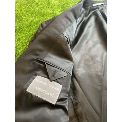Blazer Hickey Freeman taglia 48R nero check lana peggiorata Madison doppio ventilato - Foto 11 di 14