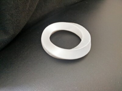 Möbius Strip Mobius Ring 3D Printed Math Art Topological Model, Pick Size, Color