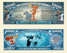 OUR ROCKY AND BULLWINKLE MILLION DOLLAR BILL