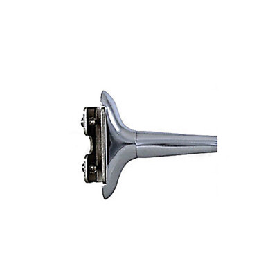 Single Rectangle Long Arm Peep Mirror - Polished Stainless, Hot Rod & Custom Fit - View #9