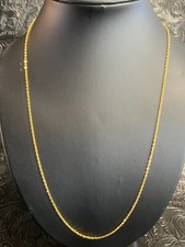 Pretty Gold Tone Stainless Steel Cable Chain 2mm 24" Fits Pendant -Free Shipping
