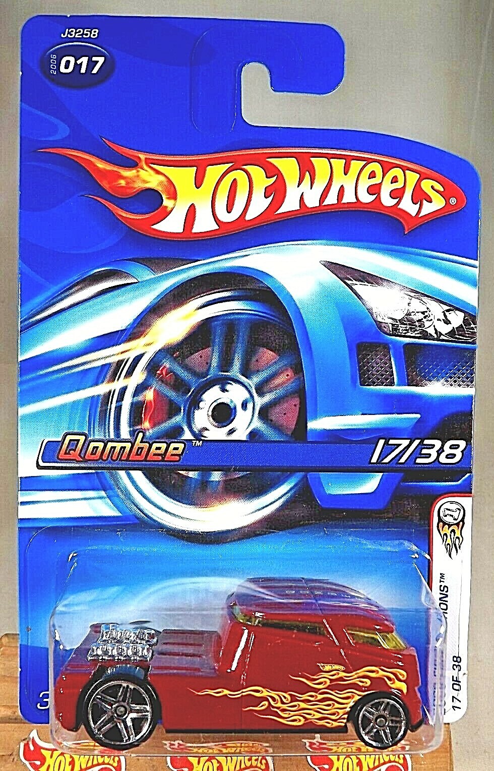 2006 Hot Wheels #17 First Editions 17/38 QOMBEE Burgundy w/ChromePr5Sp White Tab