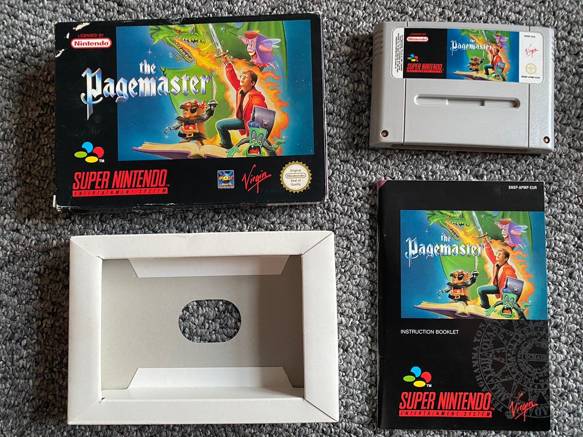 The Pagemaster SNES. UK PAL the Page Master For Super Nintendo