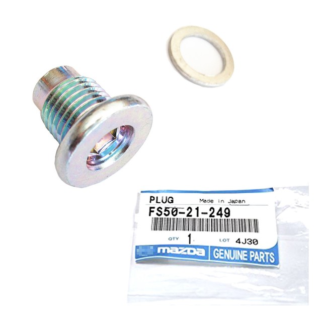 Genuine Engine Automatic Transmission Oil Drain Plug+Seal for Mazda