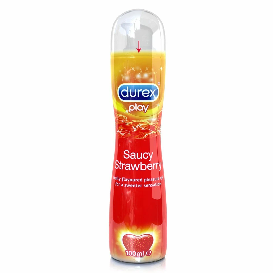 Durex Play Lubricante Íntimo Placer Gel Dulce Salsa Fresa 100 ml Pack 6 Foto 2 de 3