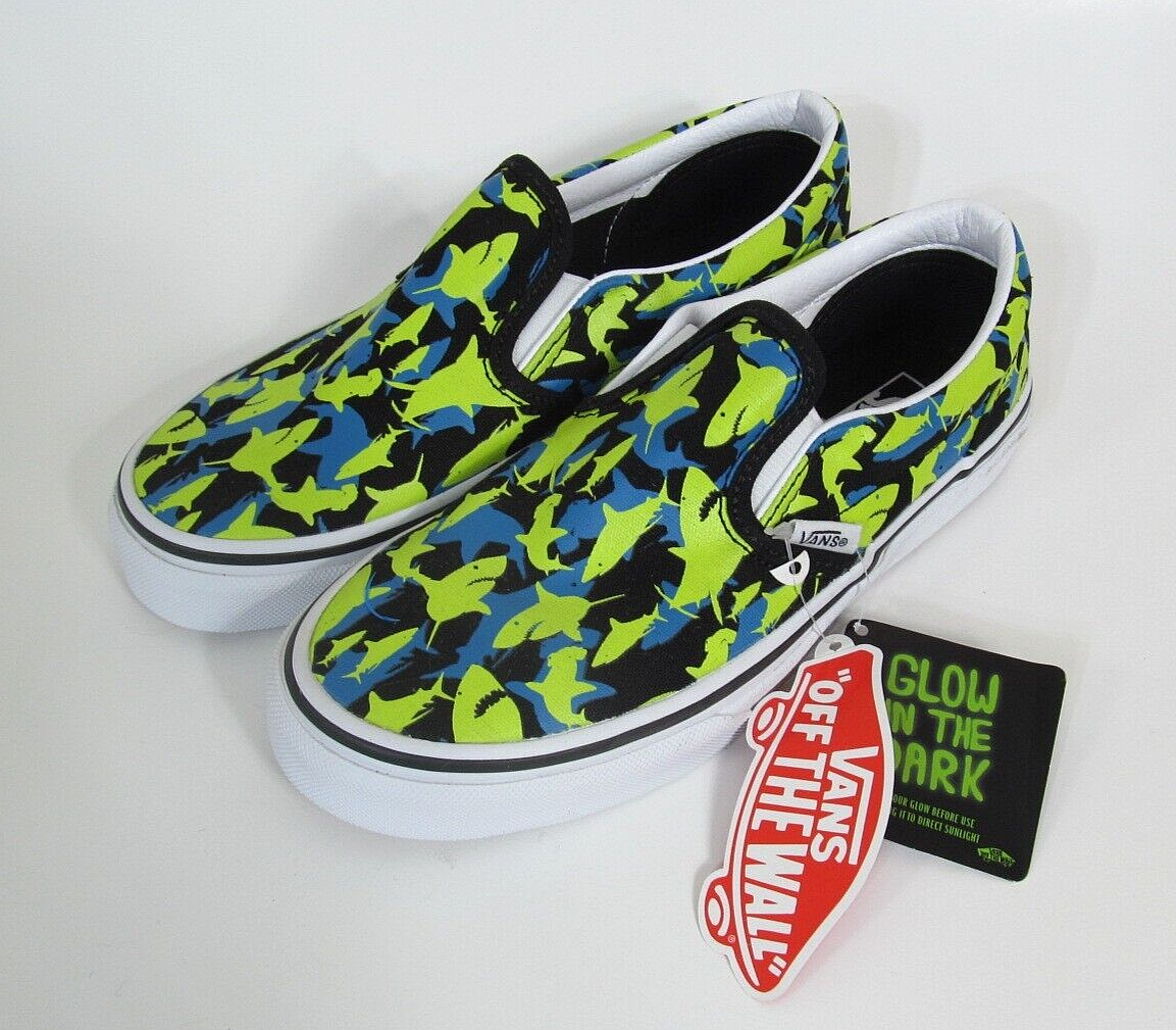 Last Light Shark Vans Slip Ons Tiger Face Vans Tiger King Mens And