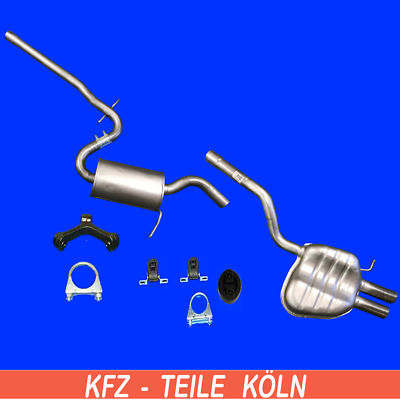 (AJ5) 2.0 Diesel VW Golf VI Variant Mittelschalldämpfer + Endschalldämpfer +Set