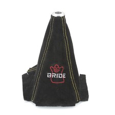 Jdm Racing Shift Knob Shifter Boot Cover Pvc Black W Yellow Stitch Mt At Sport