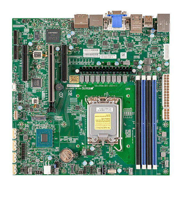 SuperMicro X13SAZ-F Motherboard - Micro ATX, Alder Lake-S, R680E