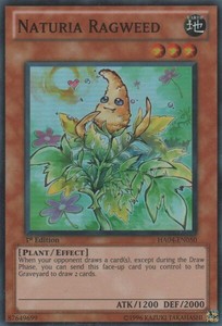Naturia Ragweed - HA04-EN050 - Super Rare - Unlimited Edition x3 - Near Mint