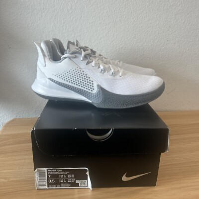 Nike Kobe Mamba Fury White Wolf Grey CK2087-100 Men's Sizes 7